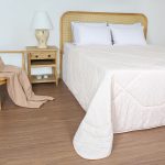 لحاف تک بزرگسال دو نفره 180 بروجرد طرح مات وایت رنگ 02 کرم مارکیز