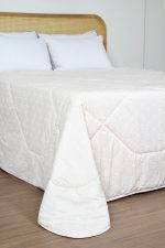 لحاف تک بزرگسال دو نفره 180 بروجرد طرح مات وایت رنگ 02 کرم مارکیز - Image 4