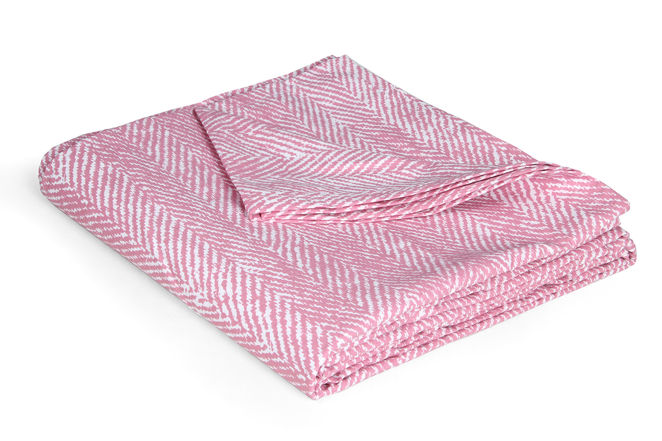 ملحفه روانداز دو نفره رج 221605 ملحفه صورتی ملحفه رو انداز دو نفره بروجرد طرح رج رنگ صورتی - Image 1