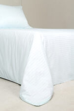 کاور تمام ست یک نفره سه تکه 90 بروجرد طرح سیلور هتلی رنگ آبی روشن - Image 2