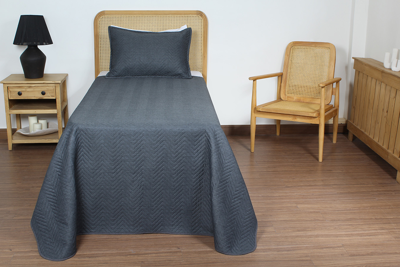 روتختی اولتراآدا یک نفره دو تکه رنگ سرم طوسی کد 0280 (1) ست روتختی یک نفره دو تکه بروجرد طرح اولتراآدا رنگ سرم طوسی - Image 1