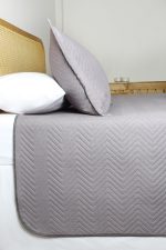 ست روتختی یک نفره دو تکه بروجرد طرح اولتراآدا رنگ طوسی روشن - Image 5