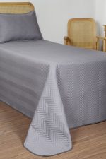 ست روتختی یک نفره دو تکه بروجرد طرح اولتراآدا رنگ طوسی روشن - Image 2