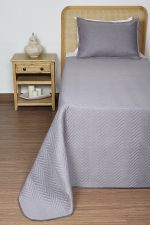 ست روتختی یک نفره دو تکه بروجرد طرح اولتراآدا رنگ طوسی روشن - Image 3