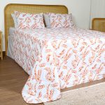ست لحاف بزرگسال پنبه دوز دو نفره سه تکه 180 بروجرد طرح والوتا رنگ 04