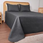 ست روتختی اولتراآدا دو نفره سه تکه بروجرد رنگ طوسی تیره