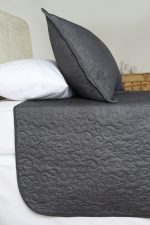 ست روتختی یک نفره دو تکه بروجرد طرح اولترالیانا رنگ طوسی تیره - Image 7