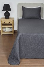 ست روتختی یک نفره دو تکه بروجرد طرح اولترالیانا رنگ طوسی تیره - Image 2