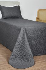 ست روتختی یک نفره دو تکه بروجرد طرح اولترالیانا رنگ طوسی تیره - Image 3