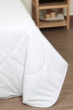 ست لحاف بزرگسال یک نفره سه تکه 90 بروجرد طرح هتلی رنگ سفید - Image 5