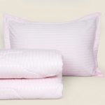 ست لحاف بزرگسال یک نفره سه تکه 90 بروجرد طرح هتلی رنگ صورتی کد 0010