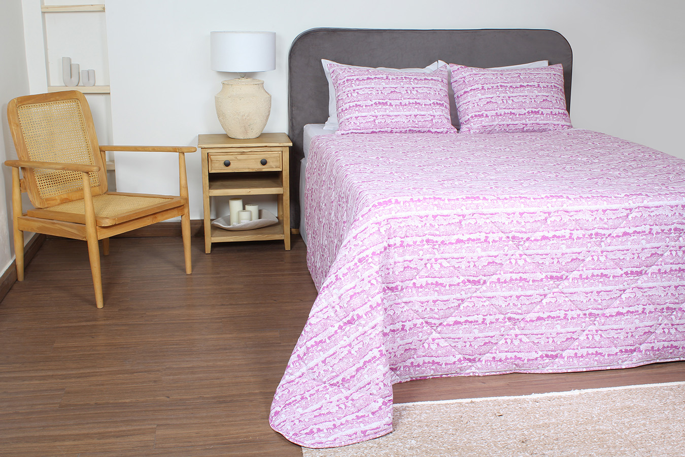 ست لحاف پنبه دوز. دونفره 180 سه یک طرح رنگ پولاد رنگبندی 01 (6) ست لحاف بزرگسال پنبه دوز دو نفره سه تکه 180 بروجرد طرح پولاد رنگ 01 - Image 1