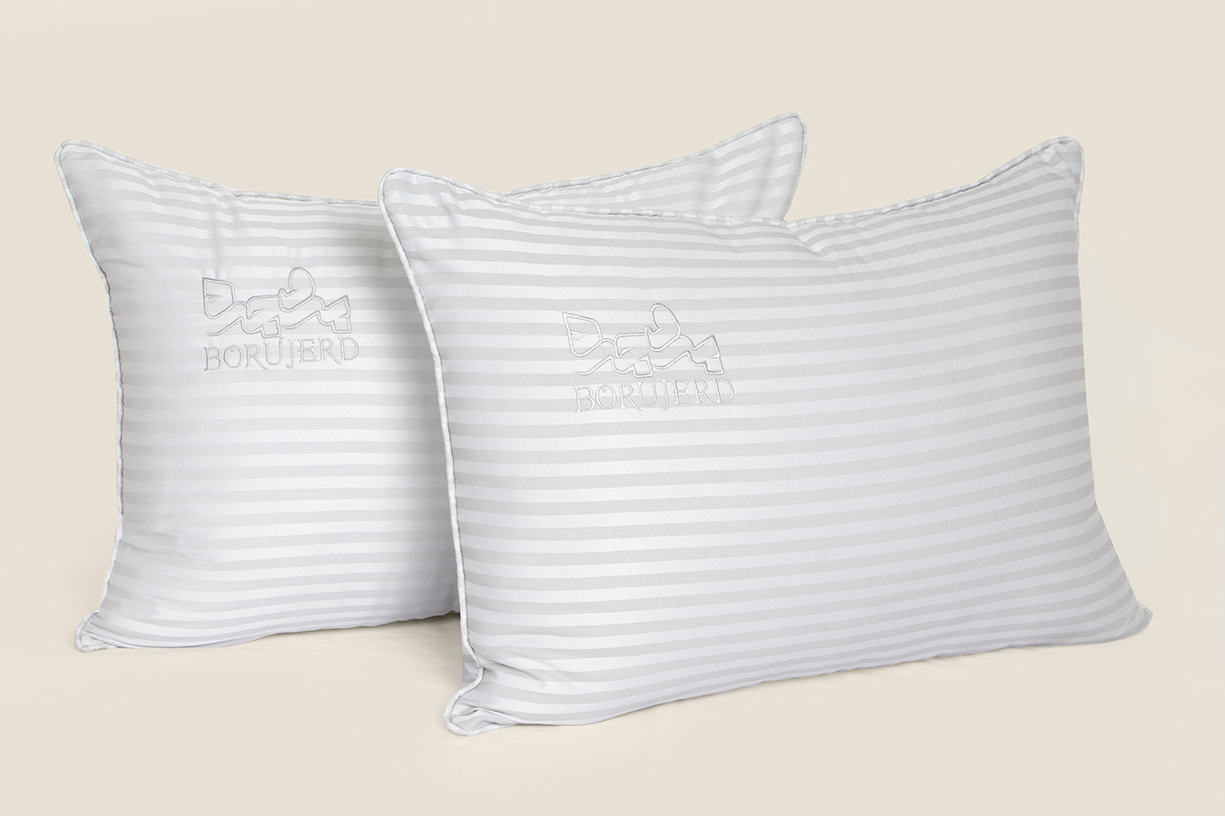 بالش الیاف پرسان 5070 یک تکه رنگ طوسی کد0050 (1) بالش الیاف پرسان 70*50 بروجرد طرح هتلی رنگ طوسی - Image 1