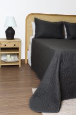 ست روتختی اولتراتروپیکال دو نفره سه تکه بروجرد رنگ طوسی تیره - Image 4