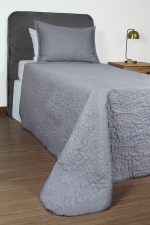 ست روتختی یک نفره دو تکه بروجرد طرح اولتراتروپیکال رنگ طوسی روشن - Image 2