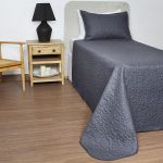 ست روتختی یک نفره دو تکه بروجرد طرح اولترالیانا رنگ سرمه ای