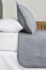 ست روتختی یک نفره دو تکه بروجرد طرح اولترالیانا رنگ طوسی روشن - Image 6