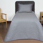 ست روتختی یک نفره دو تکه بروجرد طرح اولترالیانا رنگ طوسی روشن