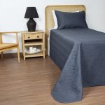 ست روتختی یک نفره دو تکه بروجرد طرح اولتراآدا رنگ سرمه ای