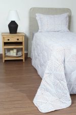 ست لحاف بزرگسال یک نفره سه تکه 90 بروجرد طرح خطی1 رنگ 01 - Image 2