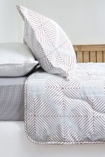 ست لحاف بزرگسال یک نفره سه تکه 90 بروجرد طرح خطی1 رنگ 01 - Image 7