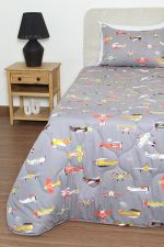 ست لحاف بزرگسال یک نفره سه تکه 90 بروجرد طرح  جیمبو رنگ 01 - Image 3