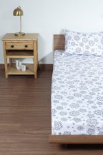 ملحفه نیم ست دو نفره سه تکه عرض 160 بروجرد طرح عاطو1 یکتا2 رنگ 01 - Image 4