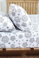 ملحفه نیم ست دو نفره سه تکه عرض 160 بروجرد طرح عاطو1 یکتا2 رنگ 01 - Image 9