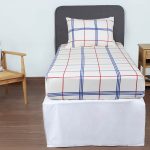 ملحفه نیم ست یک نفره دو تکه 120 بروجرد طرح کورالین رنگ 03