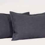 ملحفه روبالشی قابدار 2 تکه 50*70 بروجرد طرح اولترادیاکو رنگ طوسی تیره