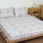 ملحفه نیم ست دو نفره سه تکه عرض 180 بروجرد طرح لئوپارد رنگ 02