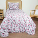 ست لحاف بزرگسال یک نفره دو تکه 90 بروجرد طرح مژگان رنگ 01