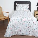 ست لحاف بزرگسال یک نفره سه تکه 90 بروجرد طرح کامیلا1دایانه2 رنگ 01