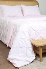 ست لحاف وکاور بزرگسال استار دو نفره هفت تکه بروجرد طرح دیاموند رنگ صورتی روشن - Image 8