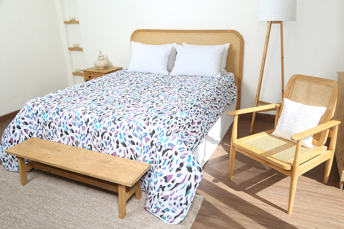 لحاف تک دونفره 180 یک تکه یک کالیته 111111 یک طرحرنگ گوناگون2222 رنگبندی 22گوناگون (5) لحاف تک بزرگسال دو نفره 180 بروجرد طرح گوناگون رنگ گوناگون - Image 1