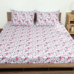 ملحفه نیم ست دو نفره سه تکه عرض 180 بروجرد طرح مژگان رنگ 01