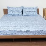 ملحفه نیم ست دو نفره سه تکه عرض 180 بروجرد طرح پولاد رنگ 03