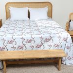 ملحفه رو انداز دو نفره بروجرد طرح ژانت رنگ 01