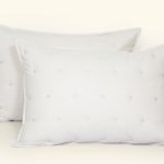 ملحفه روبالشی گلدوزی قاب دار دو تکه 70*50 بروجرد طرح دوخت لینا رنگ خودرنگ