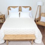 ست روتختی گلدوزی دو نفره شش تکه بروجرد طرح دوخت لینا رنگ خودرنگ