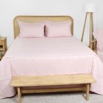 ست لحاف وکاور بزرگسال استار دو نفره هفت تکه بروجرد طرح سیمرغ رنگ صورتی