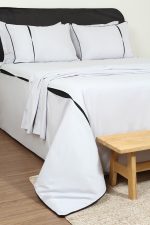 ست لحاف وکاور بزرگسال استار دو نفره هفت تکه بروجرد طرح لویی رنگ طوسی روشن - Image 2