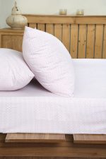 ملحفه نیم ست دو نفره سه تکه عرض 180 بروجرد طرح خطی2 رنگ 12 - Image 4