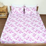 ملحفه نیم ست دو نفره سه تکه عرض 160 بروجرد طرح نارسیس رنگ 02