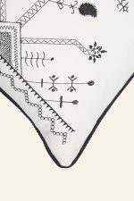 کوسن گلدوزی طرح اسلیمی 40*40 بروجرد رنگ خودرنگ - Image 8