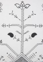 کوسن گلدوزی طرح اسلیمی 40*40 بروجرد رنگ خودرنگ - Image 4