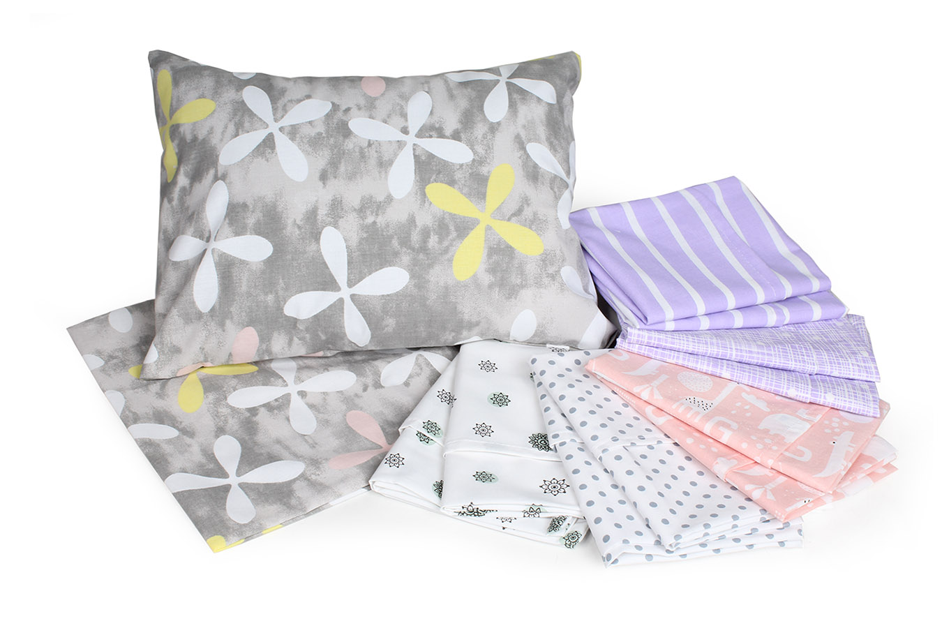 ملحفه روبالشی نوزادی 2 تكه طرح گوناگون رنگ گوناگون روبالشی نوزادی 2 تکه بروجرد طرح گوناگون رنگ گوناگون - Image 1