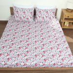 ملحفه نیم ست دو نفره سه تکه عرض 160 بروجرد طرح مژگان رنگ 01