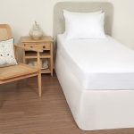 ملحفه نیم ست یک نفره دو تکه 120 بروجرد رنگ سفید