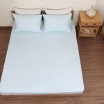 ملحفه نیم ست دو نفره سه تکه عرض 180 بروجرد طرح خطی 2 رنگ 13